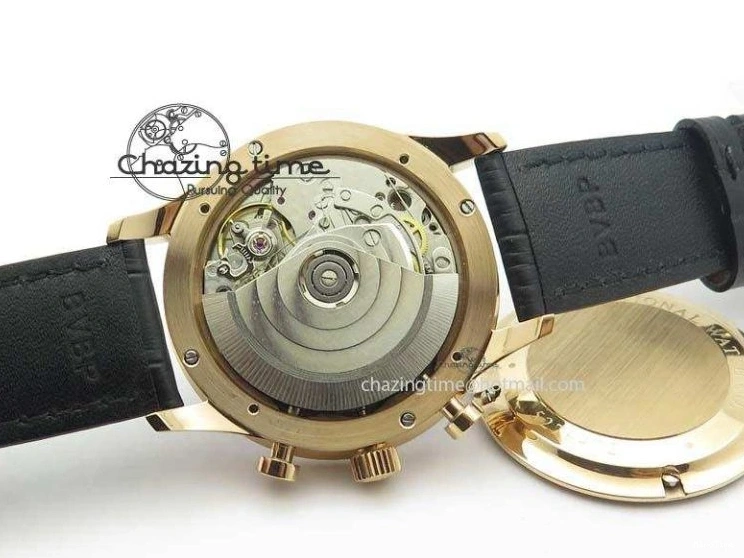 MIROTIME 0214 Portuguese Chrono RG IW371415 ZF 1:1 Best Edition Black Dial On Black Leather Strap A79350 (Slim Movement) FashionForward 7264